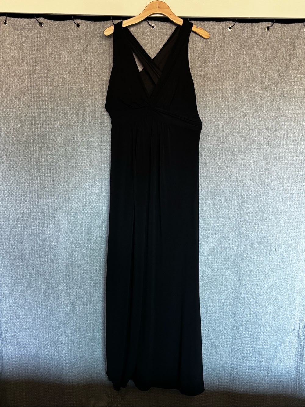 White House Black Market Black Crisscross Back Maxi Dress